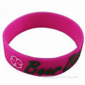 Double-color Wristband, 100% Silicone, Harmless to Body, Suitable for All People